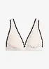 Reggiseno bikini con ricamo, bonprix