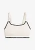 Reggiseno bikini a bustier con ricamo, bonprix