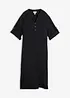 Abito midi in misto lino, bonprix