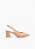 Décolleté slingback con tacco a blocco, bonprix