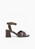 Sandali con tacco a blocco, bonprix