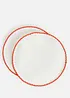 Tovagliette americane in cotone biologico con cordoncino (pacco da 2), bonprix