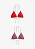 Reggiseno bikini a triangolo (pacco da 2), bonprix