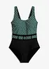 Costume intero con cintura ed effetto modellante medio, bonprix
