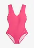 Costume intero con effetto modellante medio e scollatura a V, bonprix