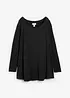 Maglia a maniche lunghe in misto cotone e viscosa, bonprix
