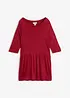 Maglia lunga in viscosa con balza, bonprix