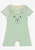 T-shirt + salopette corta (set 2 pezzi), bonprix