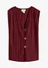 Top plissettato, bonprix