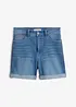 Shorts di jeans, vita media, bonprix