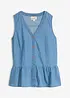 Top in jeans di cotone biologico, bonprix