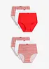 Slip a vita alta con morbido cotone (pacco da 6), bonprix