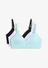 Reggiseno senza ferretto con cotone biologico (pacco da 3), bonprix
