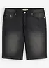 Bermuda di jeans elasticizzati con cavallo rafforzato, regular fit, bonprix