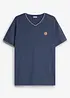 T-shirt a V con effetto doppio strato, bonprix