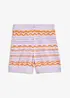 Shorts di maglia in misto cotone e lino fresco, bonprix
