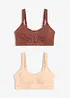 Reggiseno allattamento senza ferretto con cotone biologico (pacco da 2), bonprix