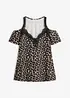 Maglia con spalle scoperte e pizzo, bonprix