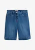 Bermuda in jeans di cotone biologico, vita media, bonprix
