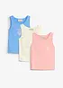Top in puro cotone biologico (pacco da 3), bonprix