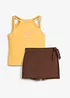 Top in puro cotone biologico e gonna pantalone (set 2 pezzi), bonprix