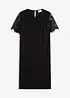 Abito di jersey con pizzo, bonprix