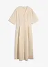 Abito midi in misto cotone, bonprix