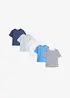 T-shirt in puro cotone biologico (pacco da 5), bonprix