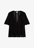 T-shirt in maglia con scollatura profonda, bonprix