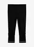 Leggings a pinocchietto con glitter (pacco da 2), bonprix