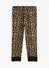 Leggings a pinocchietto con pizzo, bonprix