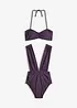 Costume intero + reggiseno bikini a fascia (set 2 pezzi), bonprix