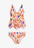 Tankini con orlo a zig-zag (set 2 pezzi), bonprix