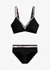 Bikini con inserti color argento (set 2 pezzi), bonprix