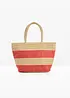 Borsa shopper effetto paglia, bonprix