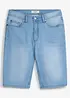Bermuda in jeans elasticizzati con cavallo rinforzato, regular fit (pacco da 2), bonprix