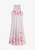 Abito midi con drappeggio, bonprix