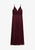 Abito da sera in delicato tulle plissettato, bonprix