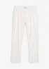 Pantaloni chino in misto lino regular fit, straight, bonprix