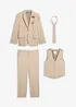 Abito da sposo con gilet e cravatta, regular fit (set 4 pezzi), bonprix