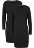 Abito in jersey aderente (pacco da 2), bonprix