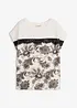 Maglia oversize con applicazione di pizzo, bonprix