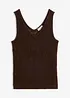 Top in maglia traforata con percentuale di cotone, bonprix