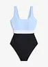Costume intero ad asciugatura rapida in color block, bonprix
