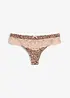 Culotte brasiliana con motivo leopardato, bonprix