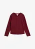 Maglia di puro cotone con pizzo, bonprix