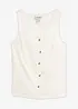 Top in filato fiammato di cotone biologico, bonprix