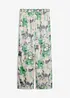 Pantaloni larghi effetto satin, bonprix