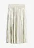 Gonna midi con effetto crinkle, bonprix
