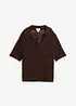 Maglione traforato in misto cotone, bonprix